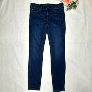 Ann Taylor The Skinny High Waist Blue Denim Jeans